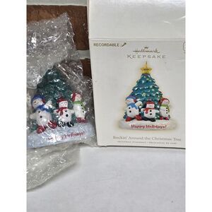 2009 Hallmark Keepsake Rockin Around the Christmas Tree Recordable Ornament Xmas